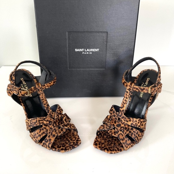 NEW IN BOX AUTHENTIC YSL LEOPARD HEELS - Picture 4 of 14
